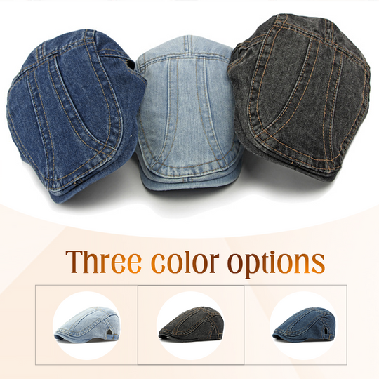 🍃Unisex Denim Newsboy Cap