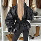 Solid Notched Lapel Jacket