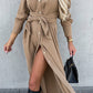 🌸Long-Sleeve Shirt Dress for Women: Soft Fabric, Versatile Daily Wear