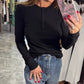 ✨Slim-Fit Button Top: Long-Sleeve, Tailored Fit, Effortless Chic Every Outing