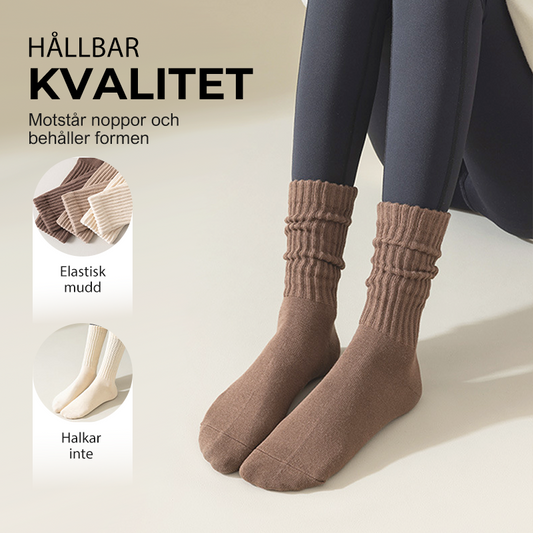 Lamb Fleece Mid-Calf Knit Thermal Socks