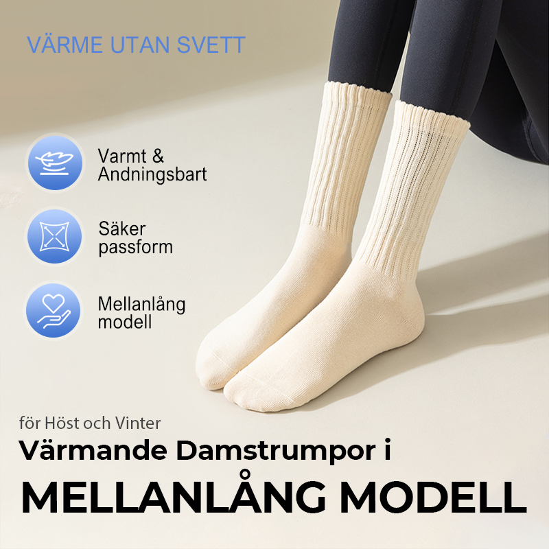 Lamb Fleece Mid-Calf Knit Thermal Socks
