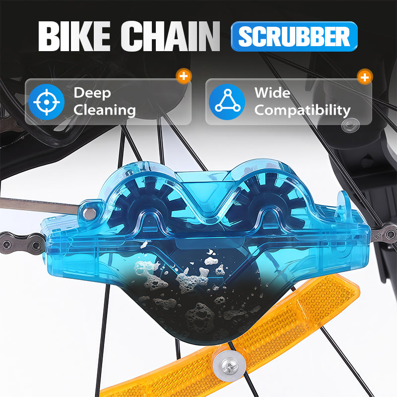 🚲 50% OFF NOW! 🔧 Bike Chain Scrubber – Deep Cleaning, Universal Fit & Easy Installation 🧼