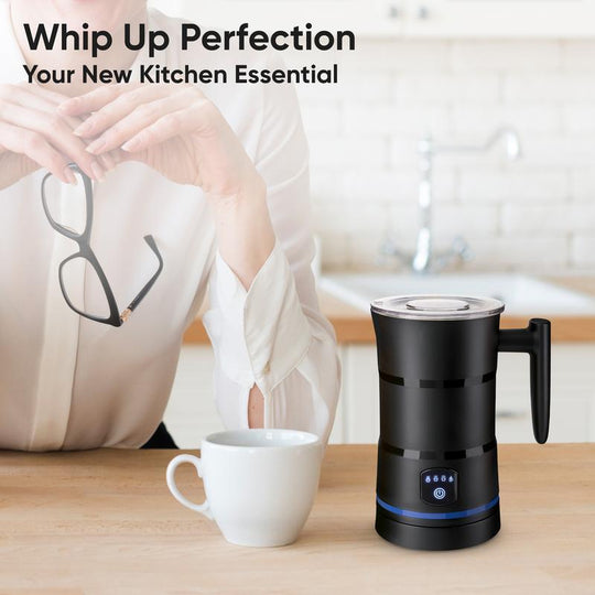 ☕50% OFF NOW🥛Professional Automatic Foam Maker Electric Milk Frother – Thick & Silky Froth, Easy to Clean & Compact Design✨