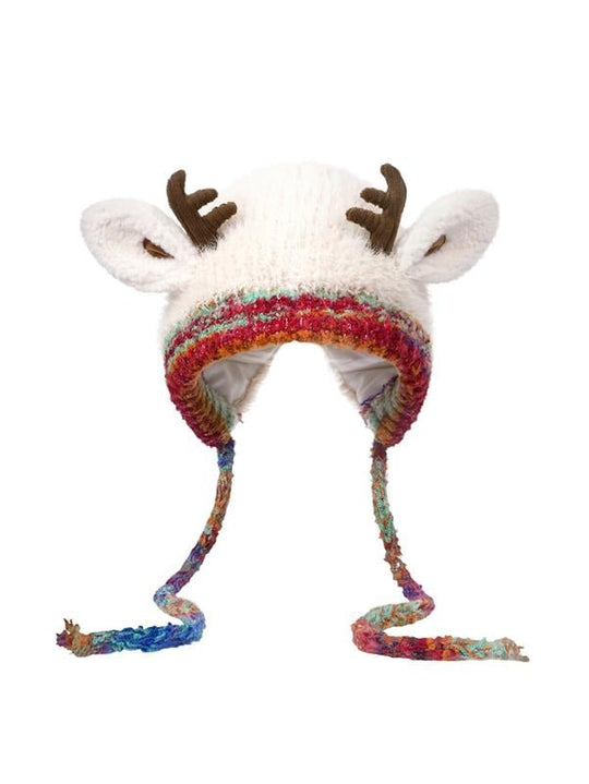 🎁🎄Christmas Sale 49% OFF! 🦌Original design Festive Christmas Antler Hat🧶