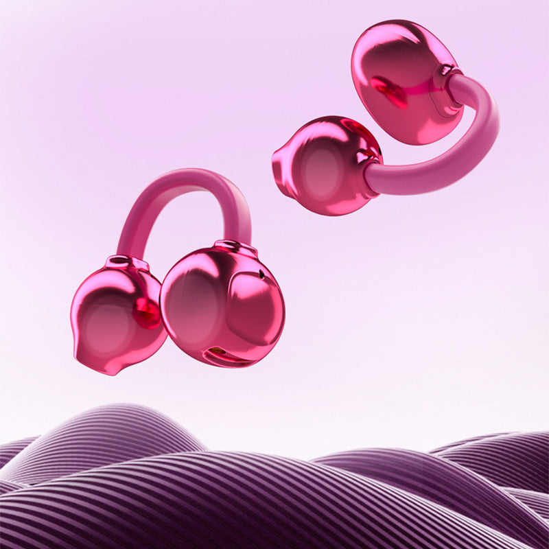 Fashionable Clip-On Wireless Headphones with Handbag