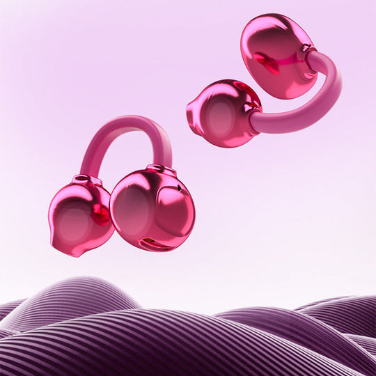 Fashionable Clip-On Wireless Headphones with Handbag