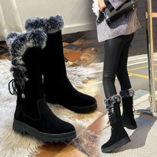 🎉Limited Sale🎉Women's Convenient Warm Anti-Slip Wear-Resistant Mid-Calf Boots