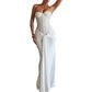 Women's Elegant Strapless Bodycon Evening Gowns