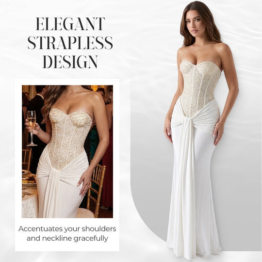 Women's Elegant Strapless Bodycon Evening Gowns