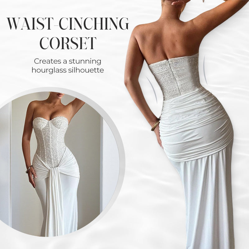 Women's Elegant Strapless Bodycon Evening Gowns