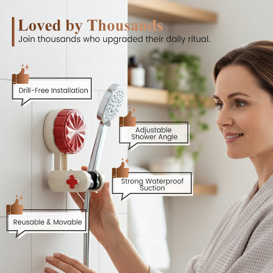 🖤Black Friday Big Sale 60% OFF🔥Drill-Free Wall Mount Shower Wand Holder