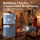 LED Christmas Projection Lamp 5V/1A with 16 Patterns USB Powered for Home & Car Use Dynamic Stage Projector for Holiday Party Atmosphere