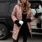 Women's Long Quilted Hooded Puffer Coat