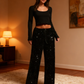 🎄Christmas Sale 49% OFF NOW 🎉Women's Sequin Sparkle Wide Leg Pants with Elastic Waistband