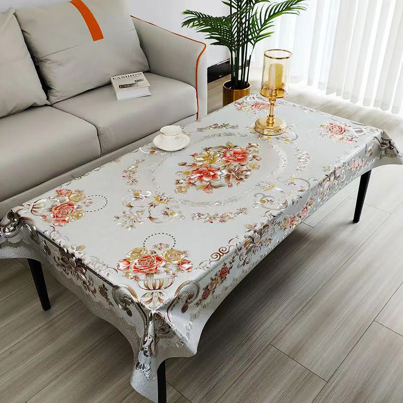 💥Christmas Sale 50% OFF⏰💐 Waterproof Oilproof Floral Tablecloth--Stain-Proof & Easy-Clean Design✨