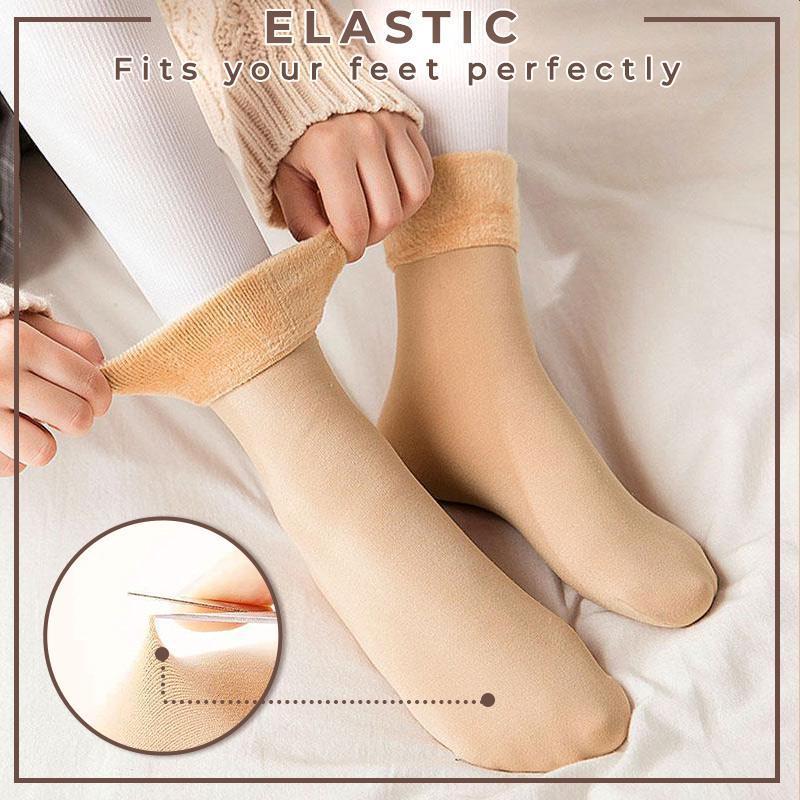 💖LAST DAY SALE -Each Only ￡1.89🎁5/10PCS Unisex Thickened Fleece Lined Cold-Proof Winter Socks