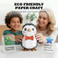 Christmas 3D Penguin Paper Puzzle Kit – The Cutest DIY Gift for Kids