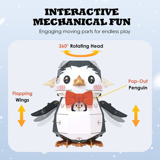 Christmas 3D Penguin Paper Puzzle Kit – The Cutest DIY Gift for Kids