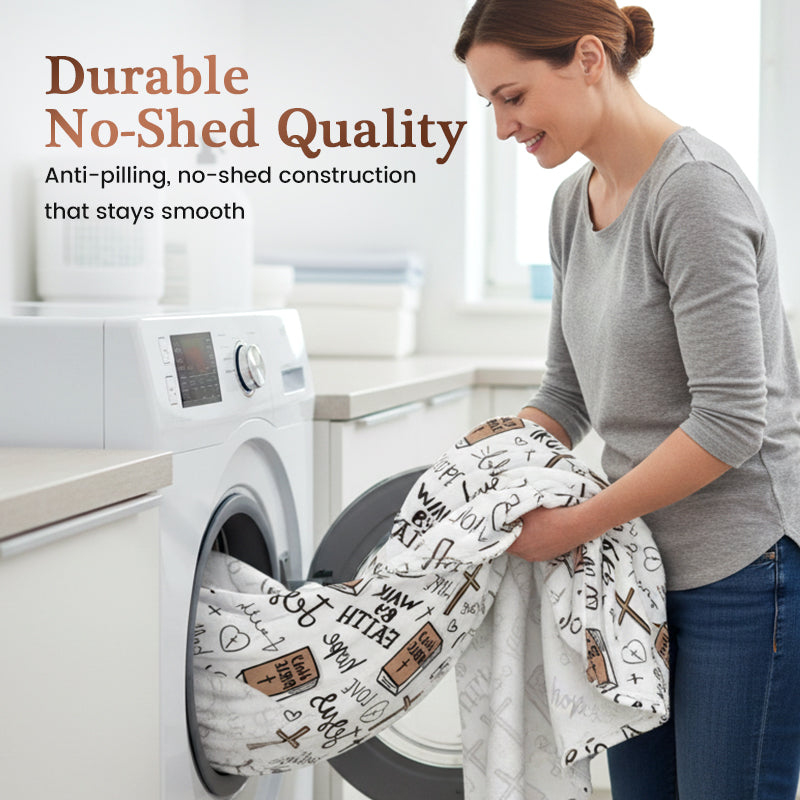 Faith-Inspired Cozy Ultra-Soft Throw Blanket