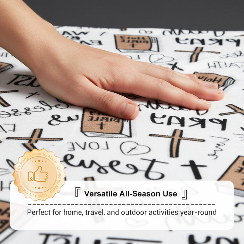 Faith-Inspired Cozy Ultra-Soft Throw Blanket