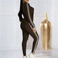 🧥 Limited Time 50% OFF🏃‍♀️Women's 2-Piece Long Sleeve Tracksuit Set-Cozy Lounge Wear & Athletic Look🌟