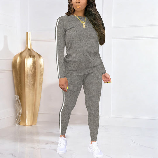 🧥 Limited Time 50% OFF🏃‍♀️Women's 2-Piece Long Sleeve Tracksuit Set-Cozy Lounge Wear & Athletic Look🌟