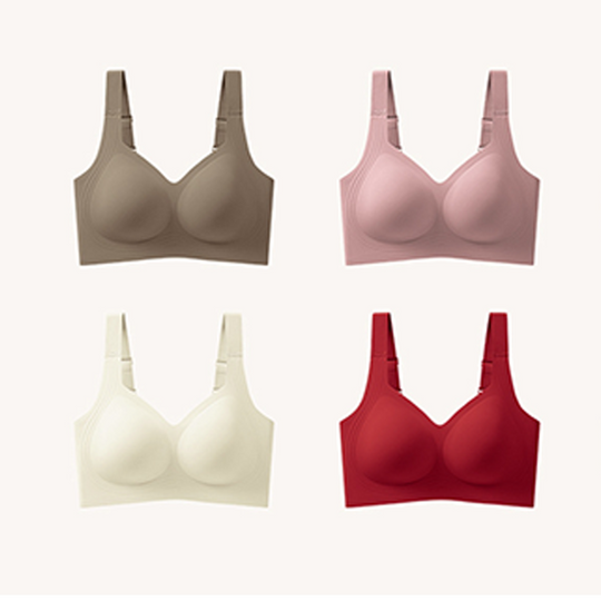 OEAK Women Wirefree Bras for Women Full Coverage No Underwire Everyday Bras Comfortable Wireless Padded Jelly Bras
