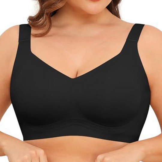 OEAK Women Wirefree Bras for Women Full Coverage No Underwire Everyday Bras Comfortable Wireless Padded Jelly Bras