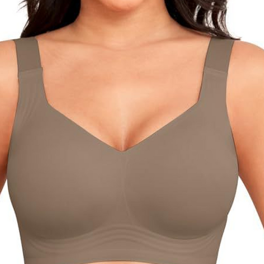 OEAK Women Wirefree Bras for Women Full Coverage No Underwire Everyday Bras Comfortable Wireless Padded Jelly Bras