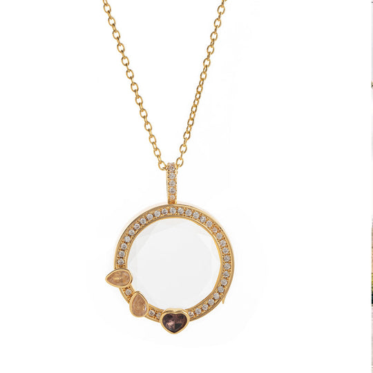 ✨ Vintage Vibe Locket Pendant – Retro Chic for Daily/Date Outfits