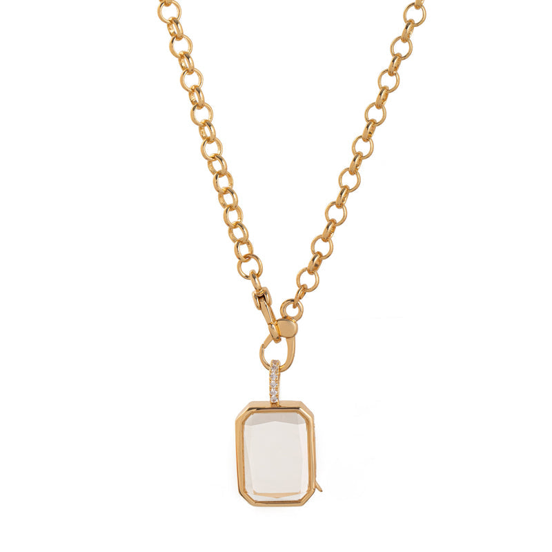 ✨ Vintage Vibe Locket Pendant – Retro Chic for Daily/Date Outfits