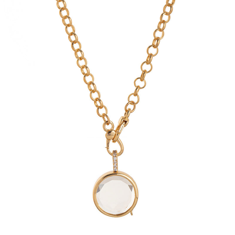 ✨ Vintage Vibe Locket Pendant – Retro Chic for Daily/Date Outfits