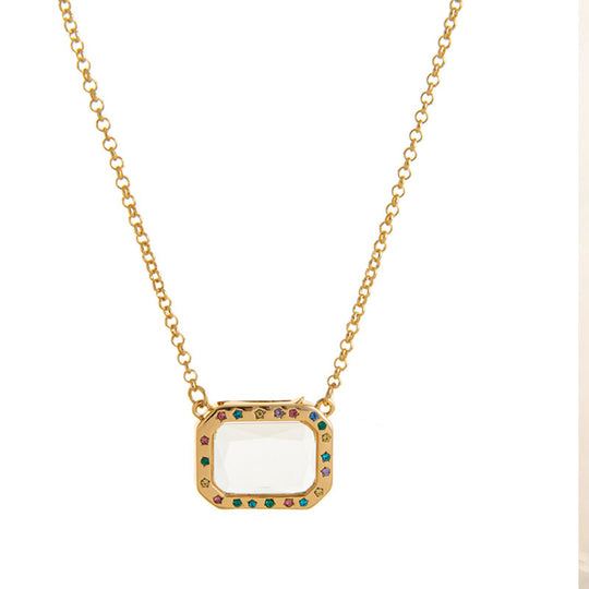✨ Vintage Vibe Locket Pendant – Retro Chic for Daily/Date Outfits