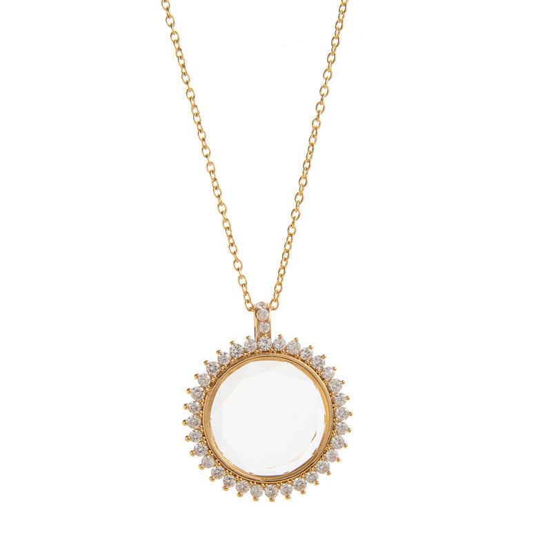 ✨ Vintage Vibe Locket Pendant – Retro Chic for Daily/Date Outfits