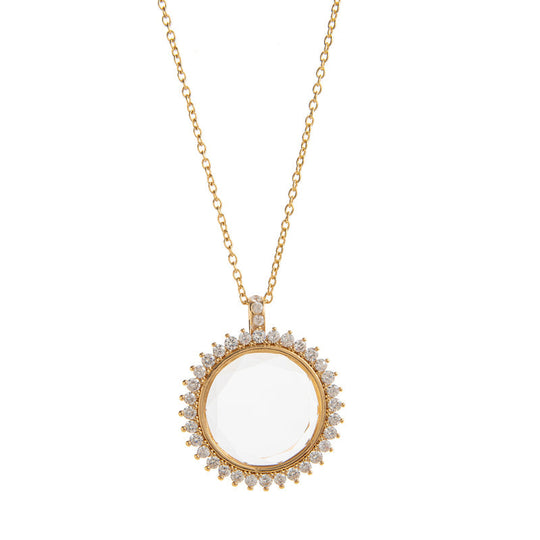 ✨ Vintage Vibe Locket Pendant – Retro Chic for Daily/Date Outfits