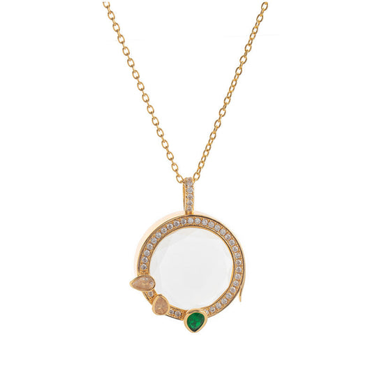 ✨ Vintage Vibe Locket Pendant – Retro Chic for Daily/Date Outfits