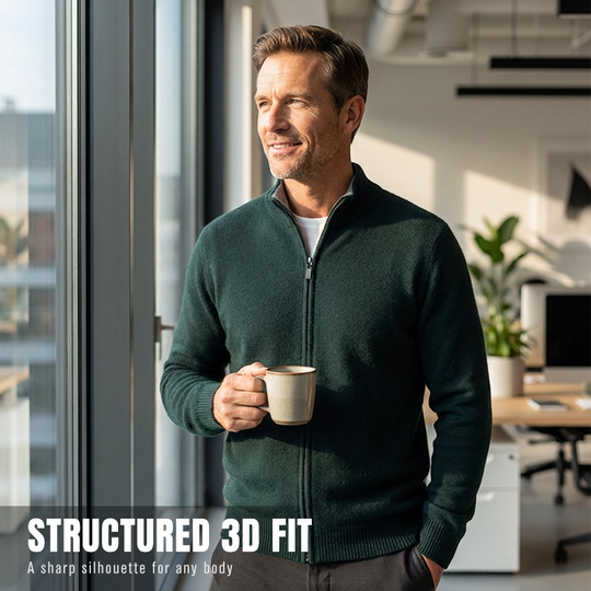 Value Bundle: Warm & Comfortable Knit Cardigan Sweater for Men + Shirt