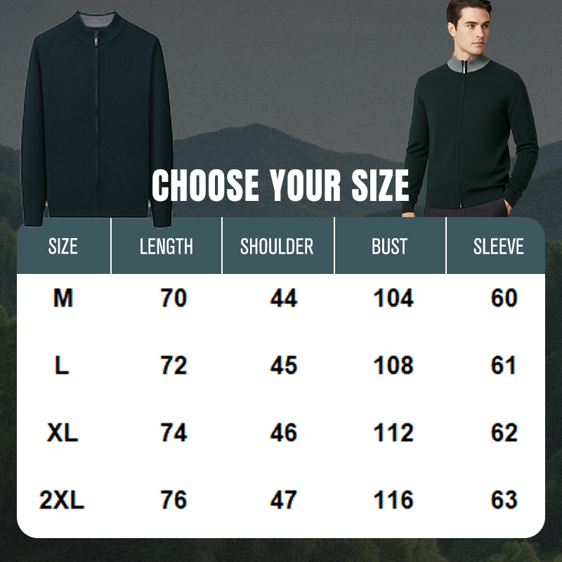 Value Bundle: Warm & Comfortable Knit Cardigan Sweater for Men + Shirt