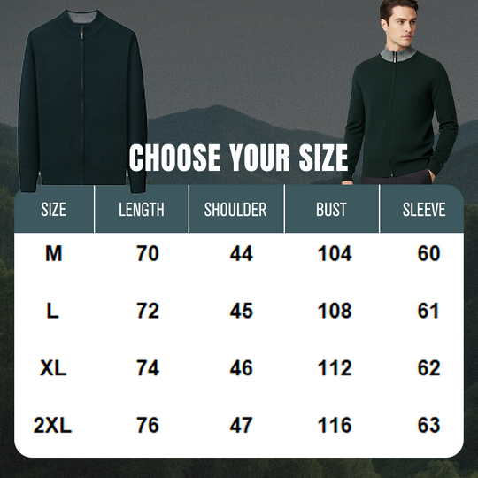 Value Bundle: Warm & Comfortable Knit Cardigan Sweater for Men + Shirt