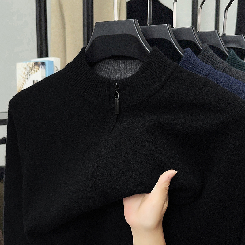 Value Bundle: Warm & Comfortable Knit Cardigan Sweater for Men + Shirt