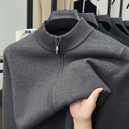 Value Bundle: Warm & Comfortable Knit Cardigan Sweater for Men + Shirt