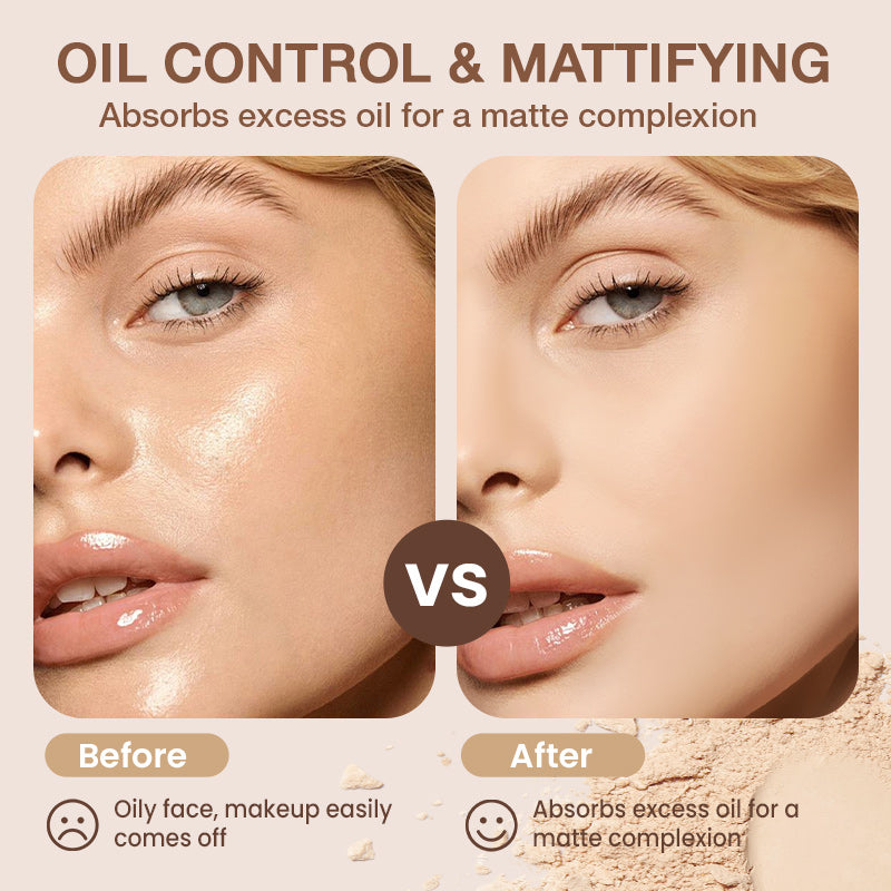 🥳2026 HOT SALE🥳💞50K+ SOLD!✨ 💝Waterproof Setting Matte Powder Compact