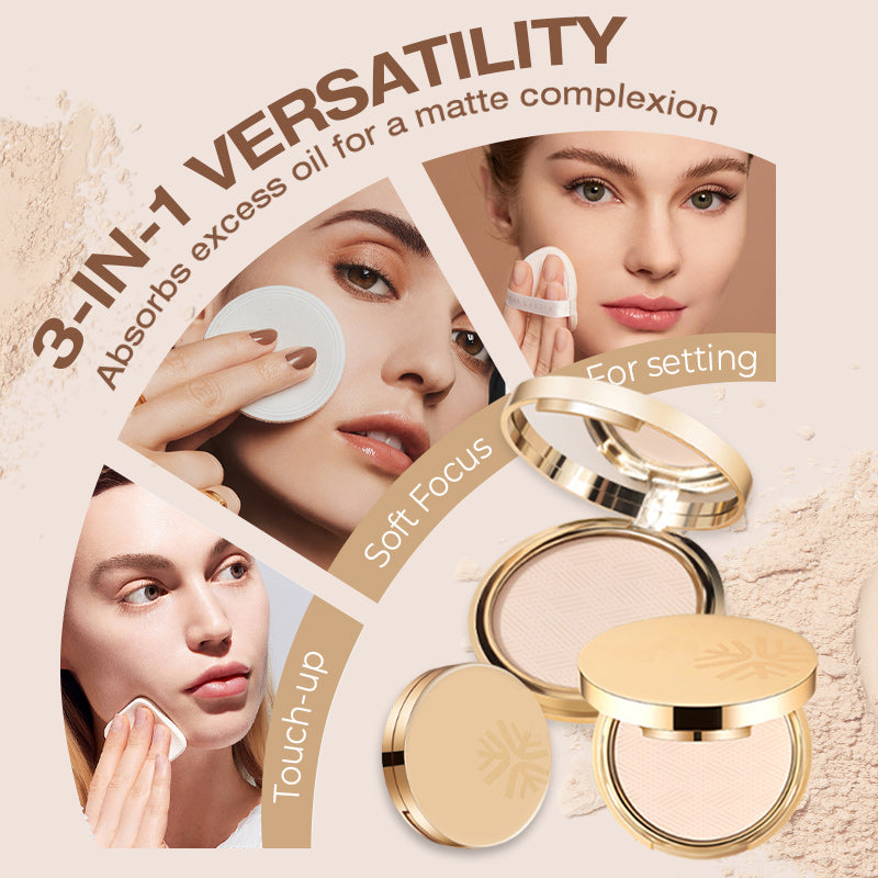 🥳2026 HOT SALE🥳💞50K+ SOLD!✨ 💝Waterproof Setting Matte Powder Compact