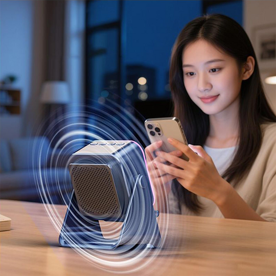 💎 50% OFF 5-IN-1 WIRELESS SPEAKER STAND! 💎 Induction Audio, Phone Holder & Ambient Light