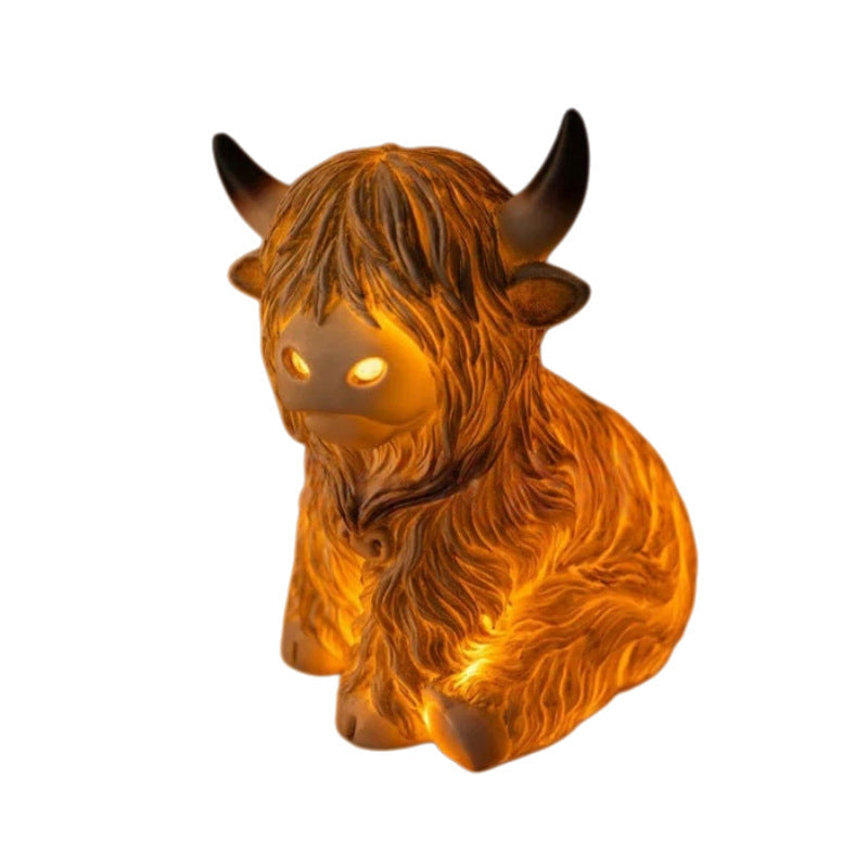 🔥🎁New arrival 50% OFF💥🐮 The Cozy Highland Glow: Highland Cattle Lamp