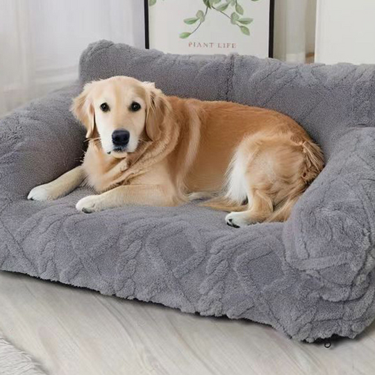 💎 50% OFF! 💎 Plush Calming Pet Sofa Bed – Raised Rim, Removable Cover & Non-Slip Bottom for Cats & Dogs 🛋️🐾