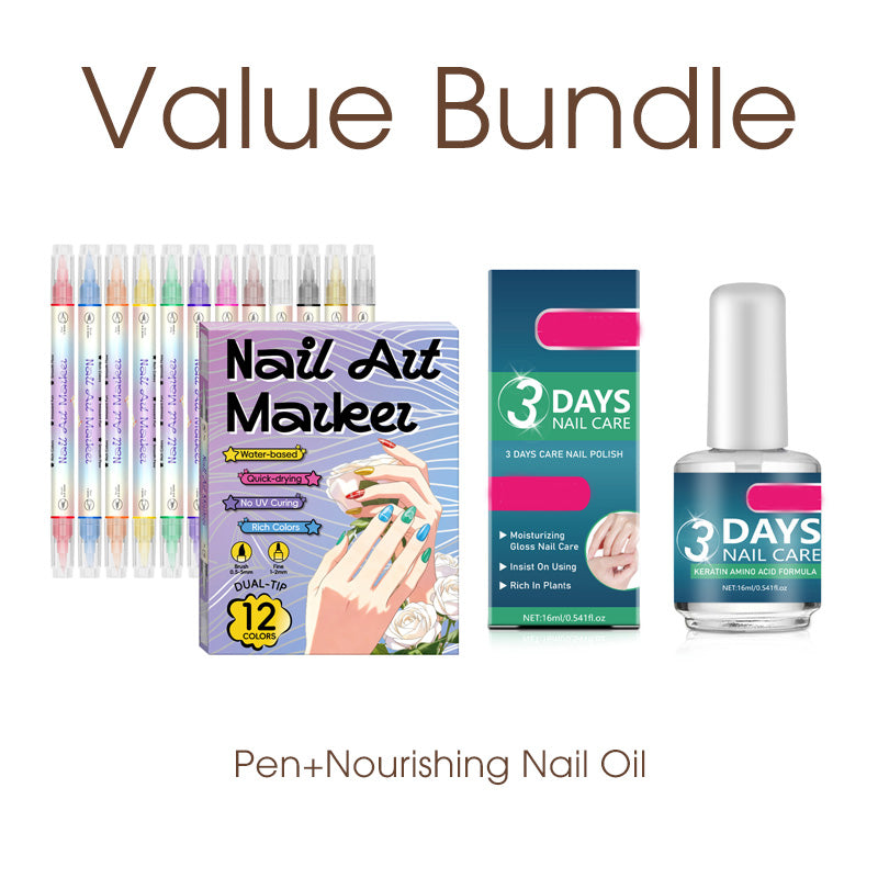 ✨Limited-time 50% discount🎨Dual‑Tip Nail Art Pens – Quick‑dry, no UV lamp. Fine & brush tips. 12/24 vibrant colors. Easy DIY at home. No smudges, just art! 💅🖌️