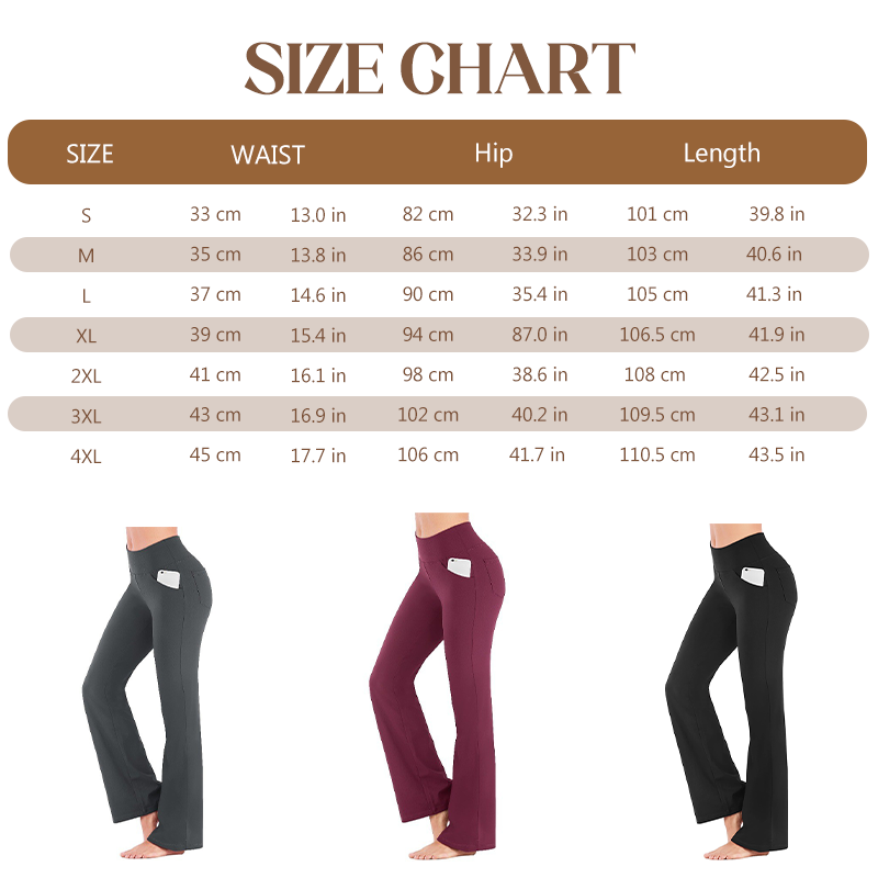 Women's High Waisted Stretchy Flare Pants
