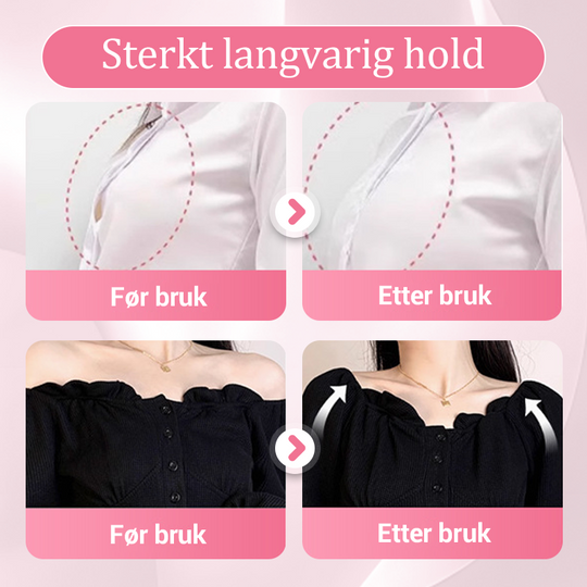Invisible and skin-friendly body adhesive for clothing